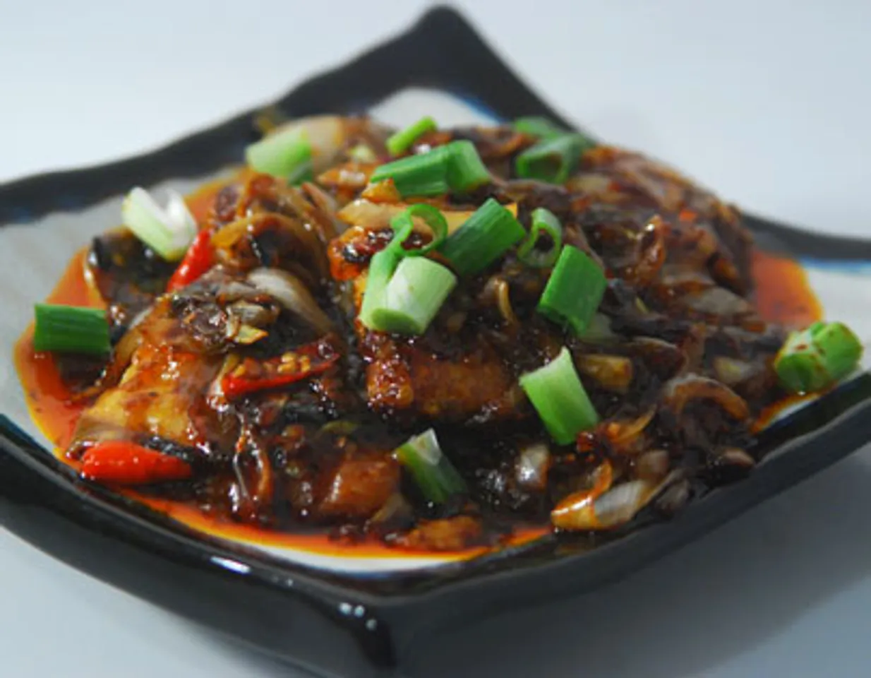 Fish in Hot Black Bean Sauce