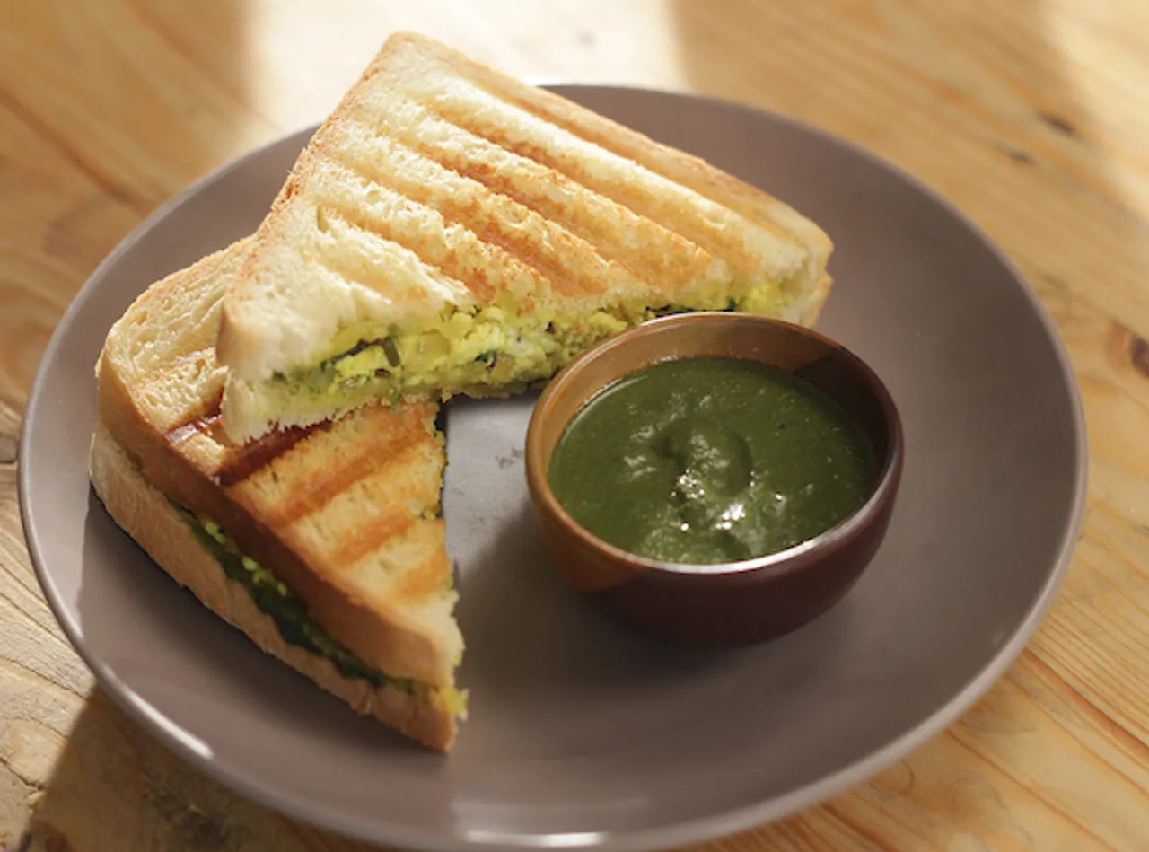 Paneer Bhurji Sandwich 