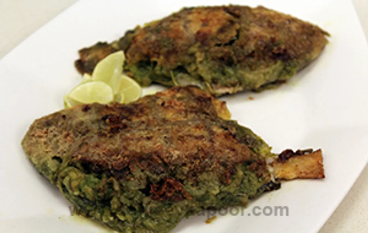 Prawn Stuffed Pomfret