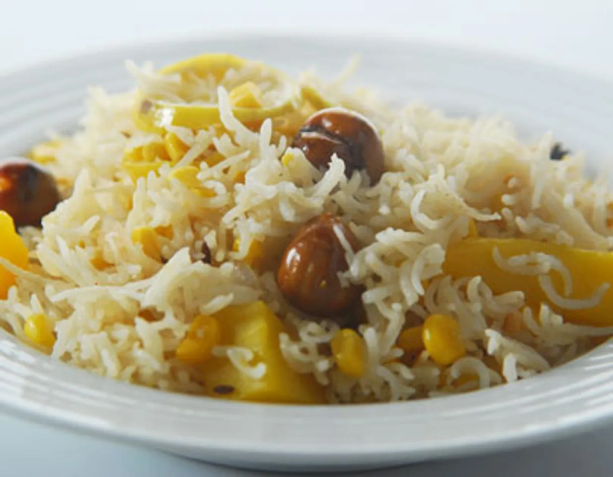 Corn And Pumpkin Pulao