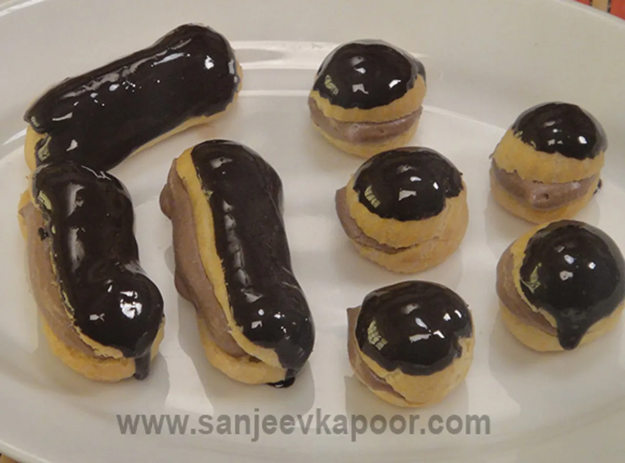 Chocolate Profiteroles and Eclairs