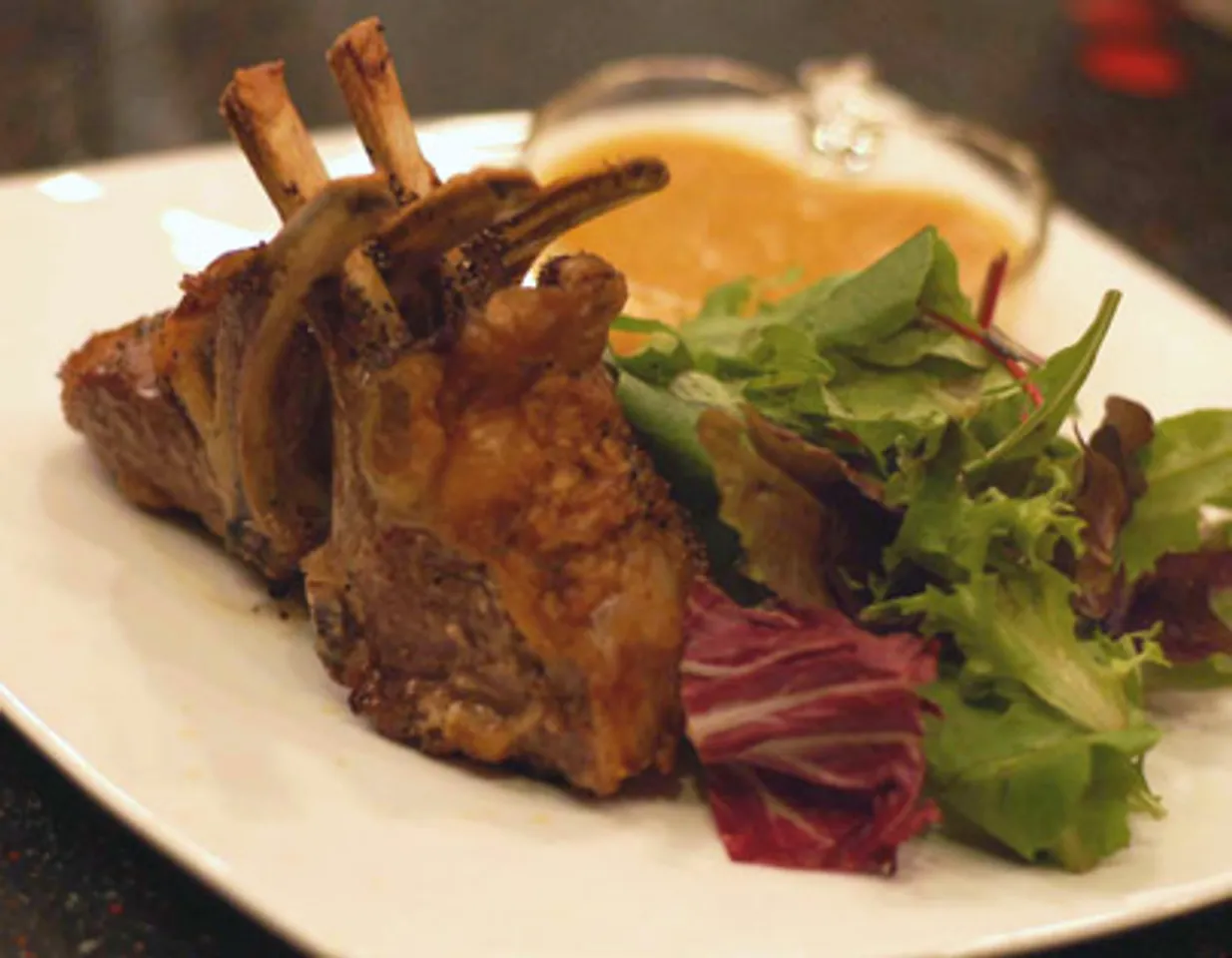 Rack Of Lamb With Apple Sauce