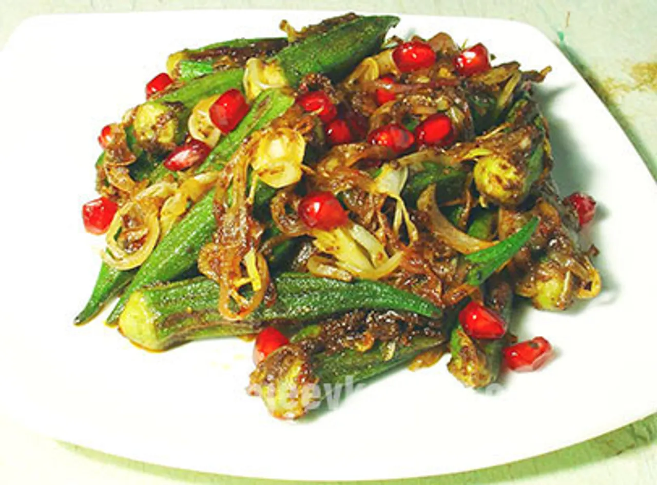 Bhindi Anardana