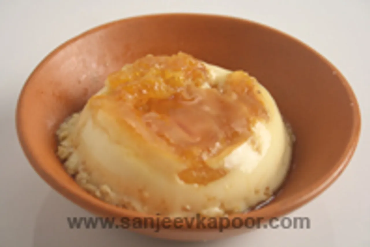 Jalebi Caramel Custard