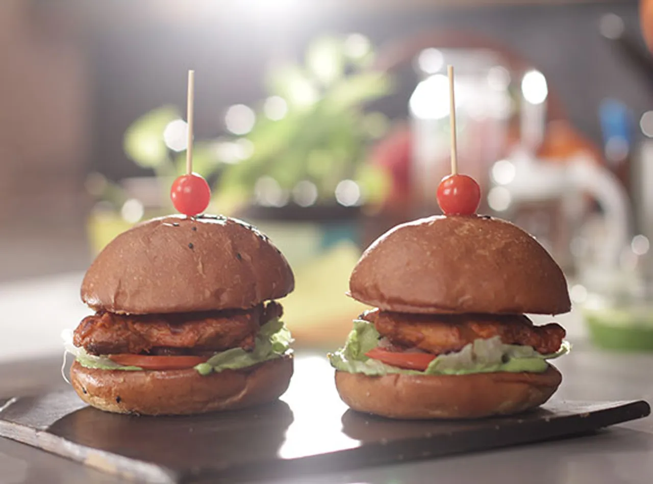 Tandoori Chicken Burger-SK Khazana