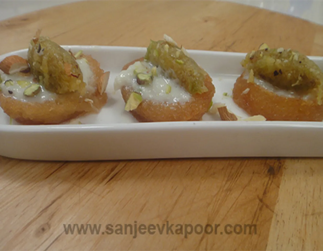 Lauki Halwa Canapes