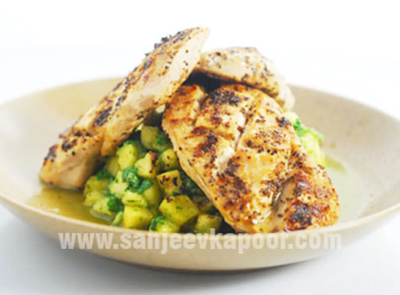 Cuban Spiced Chicken with Pineapple Salsa