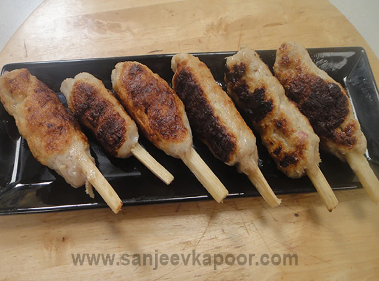 Chicken on Sugarcane Sticks