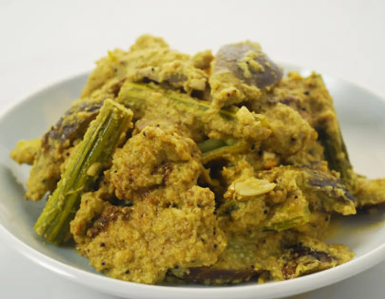 Brinjal and Drumstick Coconut Masala