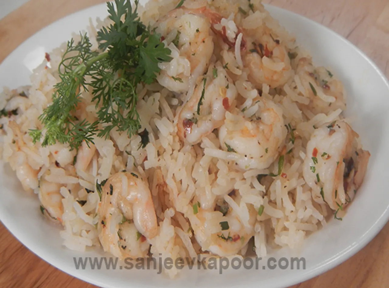 Chilli Garlic Prawn Rice