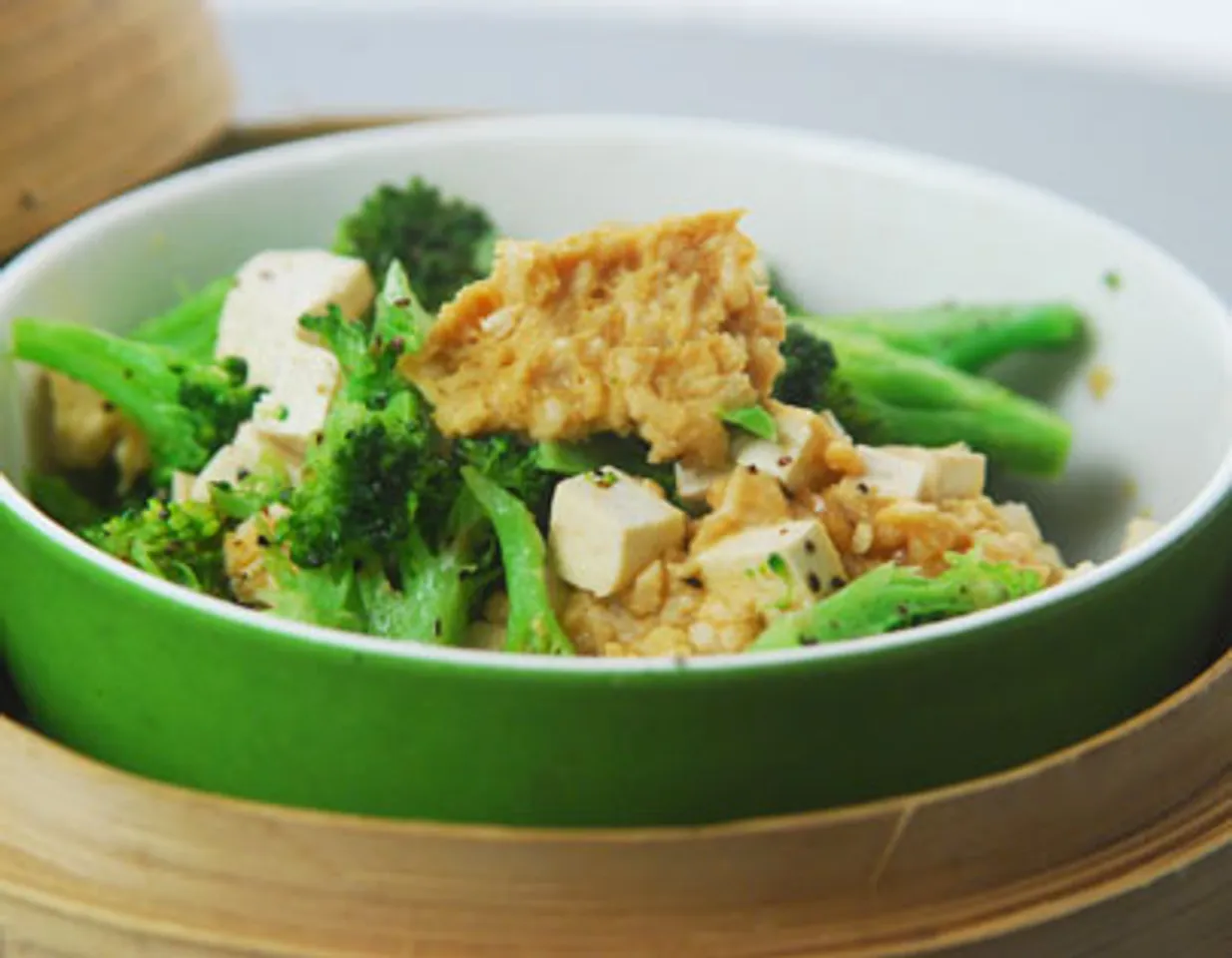 Steamed Tofu with Chicken Mince