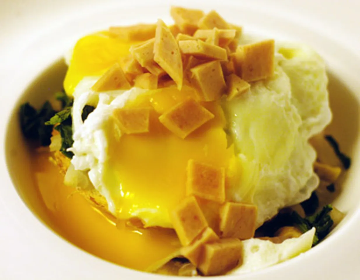 Poached Eggs On Vegetables