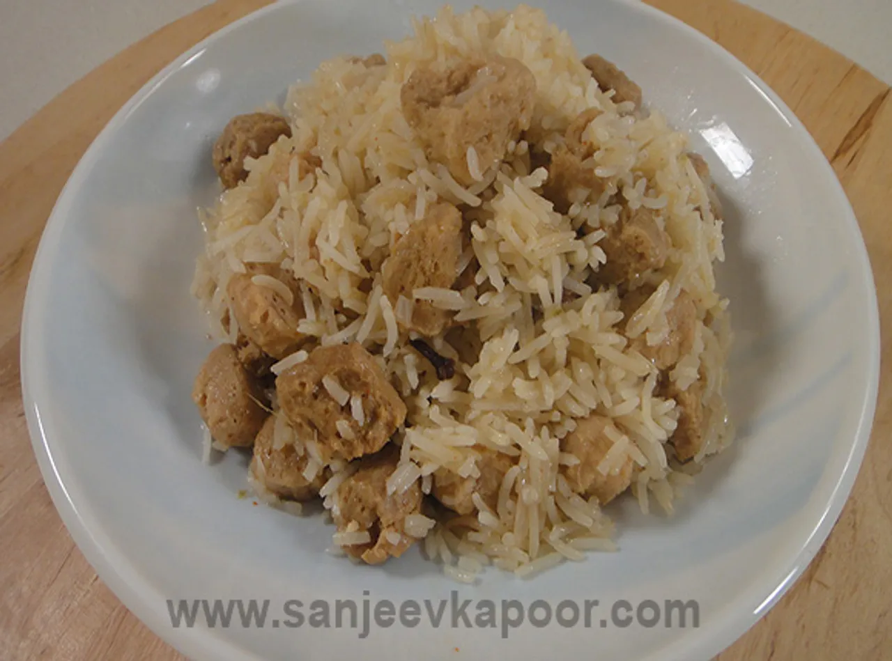 Soya Chunk Pulao