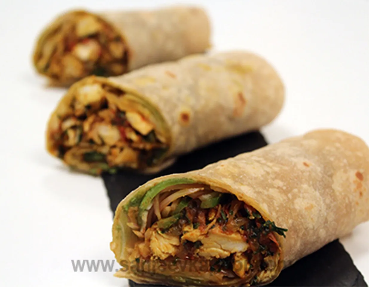 Grilled Chicken Kathi Roll