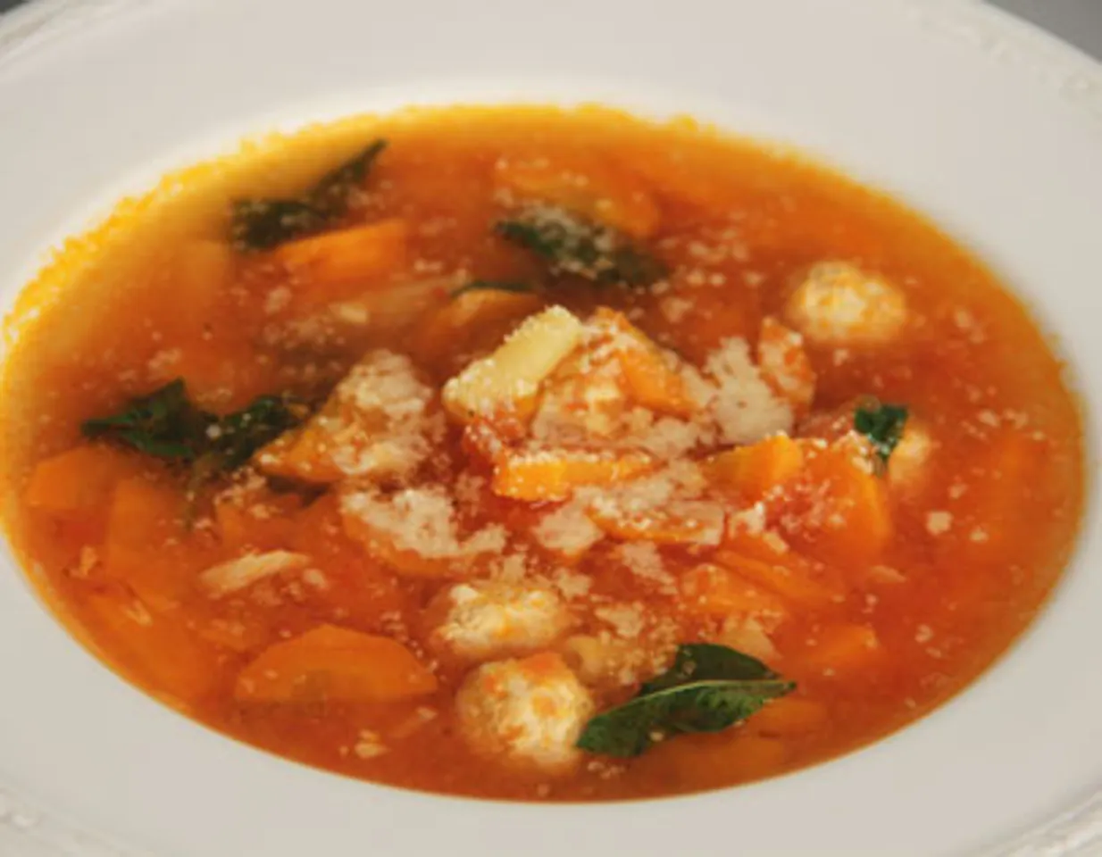 Minestrone Soup with Chicken