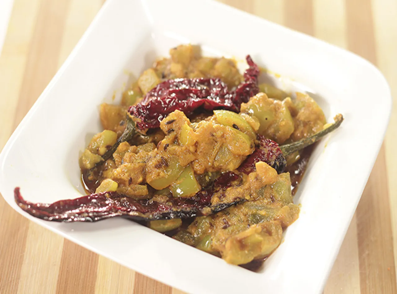 Green Tomato Sabzi - SK Khazana