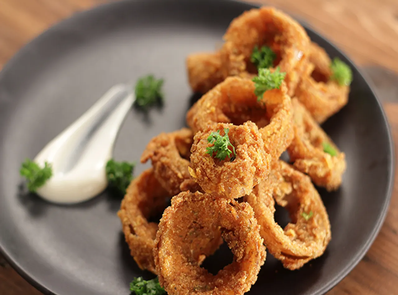 Crispy Onion Rings - SK Khazana