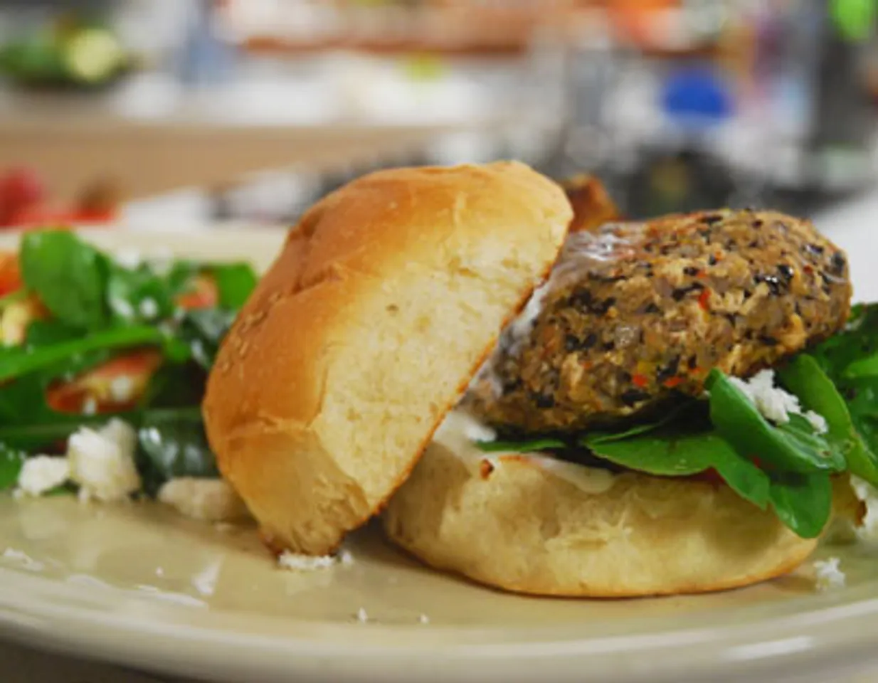 Tofu and Black Bean Burger