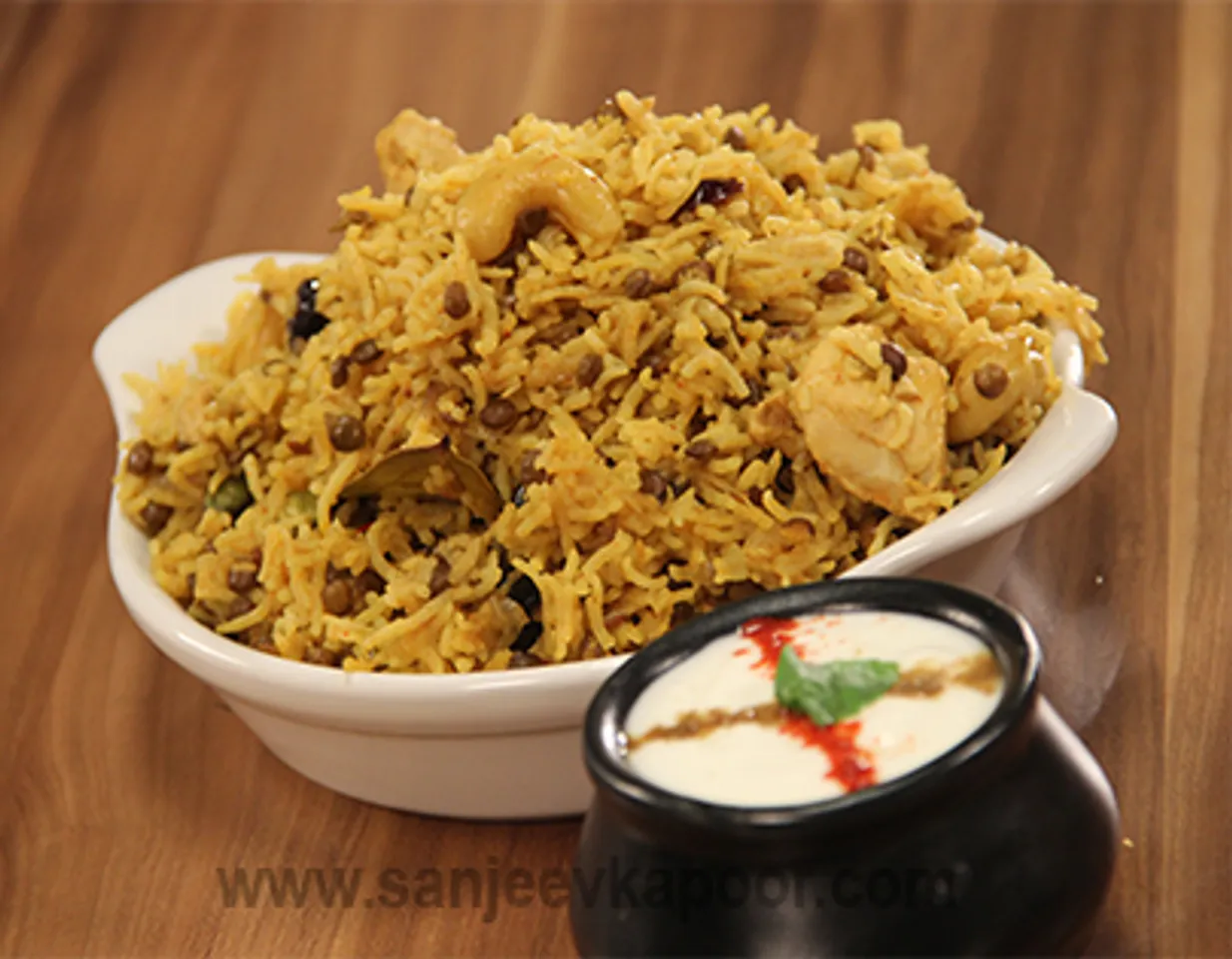 Masoor Dal Berries Chicken Pulao