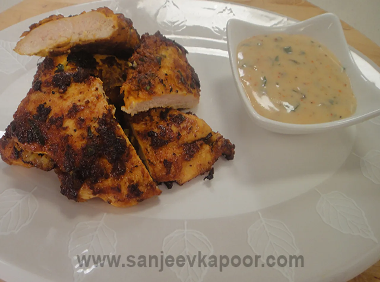 Butterfried Chicken with Curry Mayonnaise