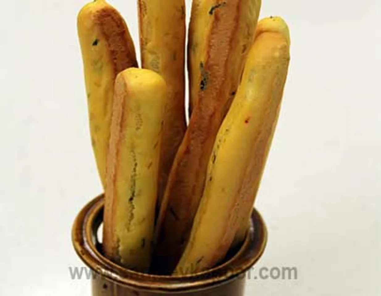 Saffron and Basil Breadsticks