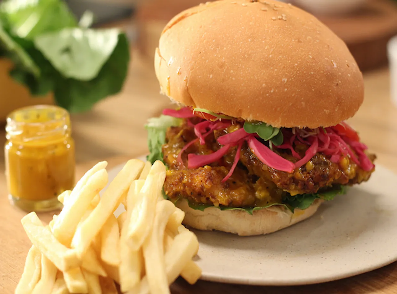 Mango Chilli Chicken Burger - SK Khazana