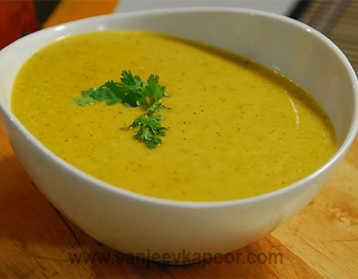 Moong Dal Kiwi Coconut Soup