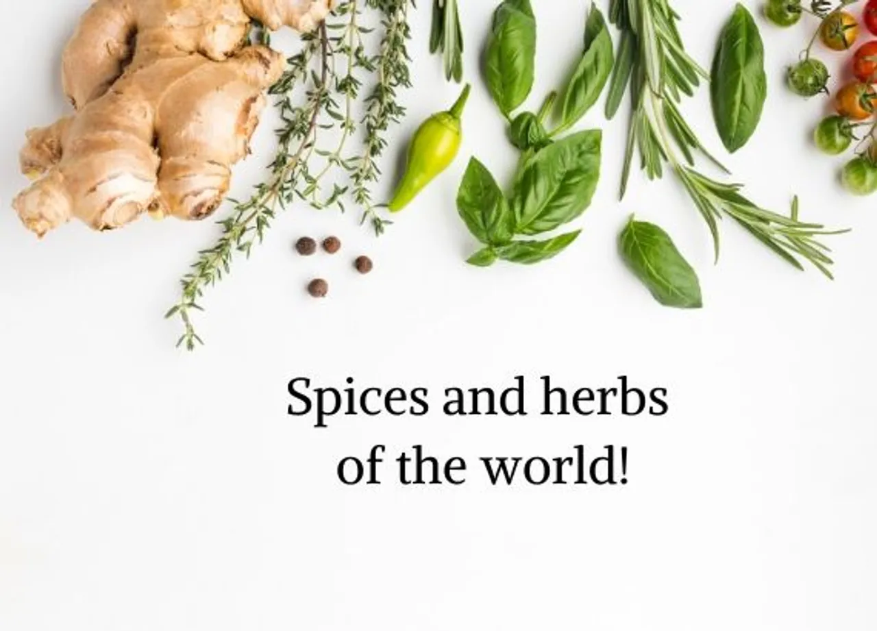 Spices and herbs  of the world