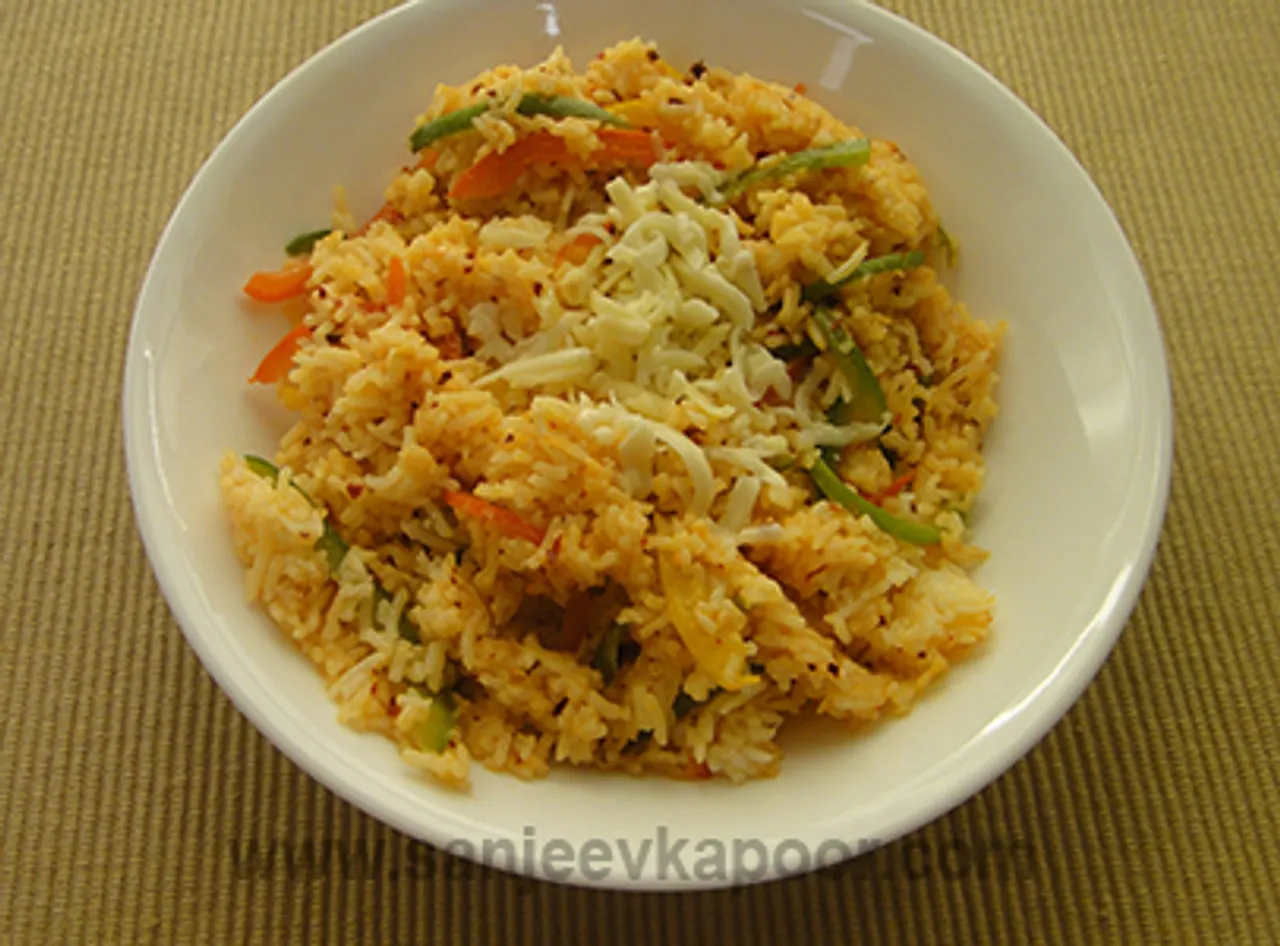 Cheesy Pepper Rice