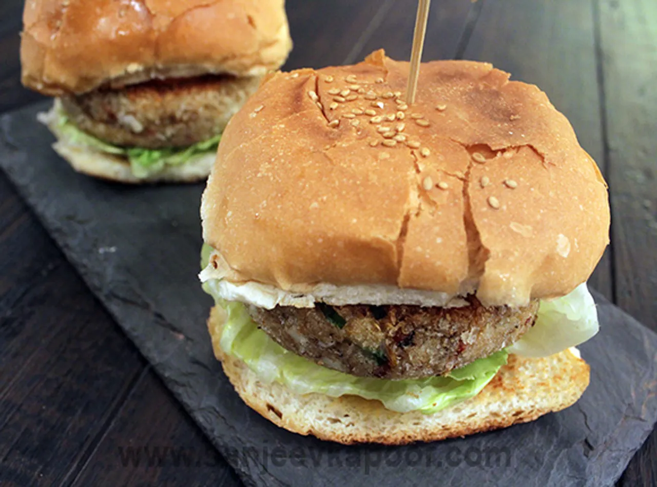 Quinoa Mozzarella Burgers