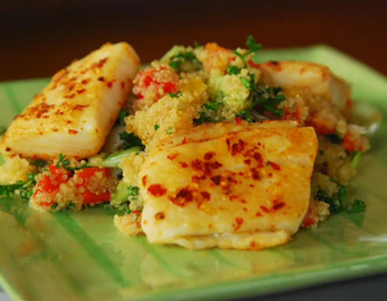 Warm Quinoa Salad With Fish