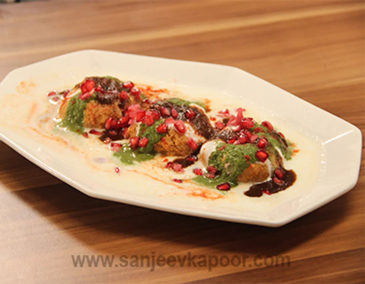 Instant Brown Bread Dahi Vada