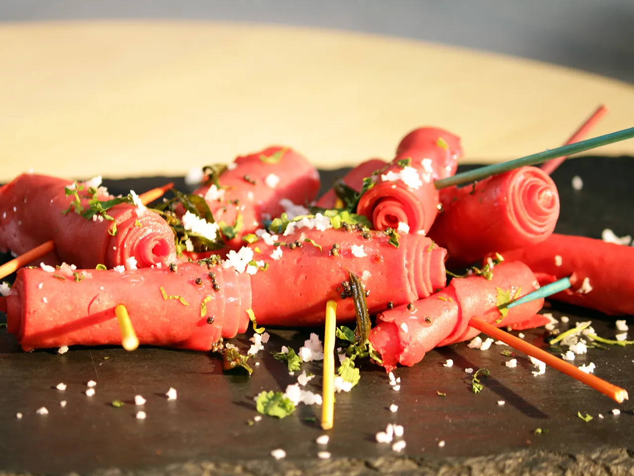 Pink Khandvi