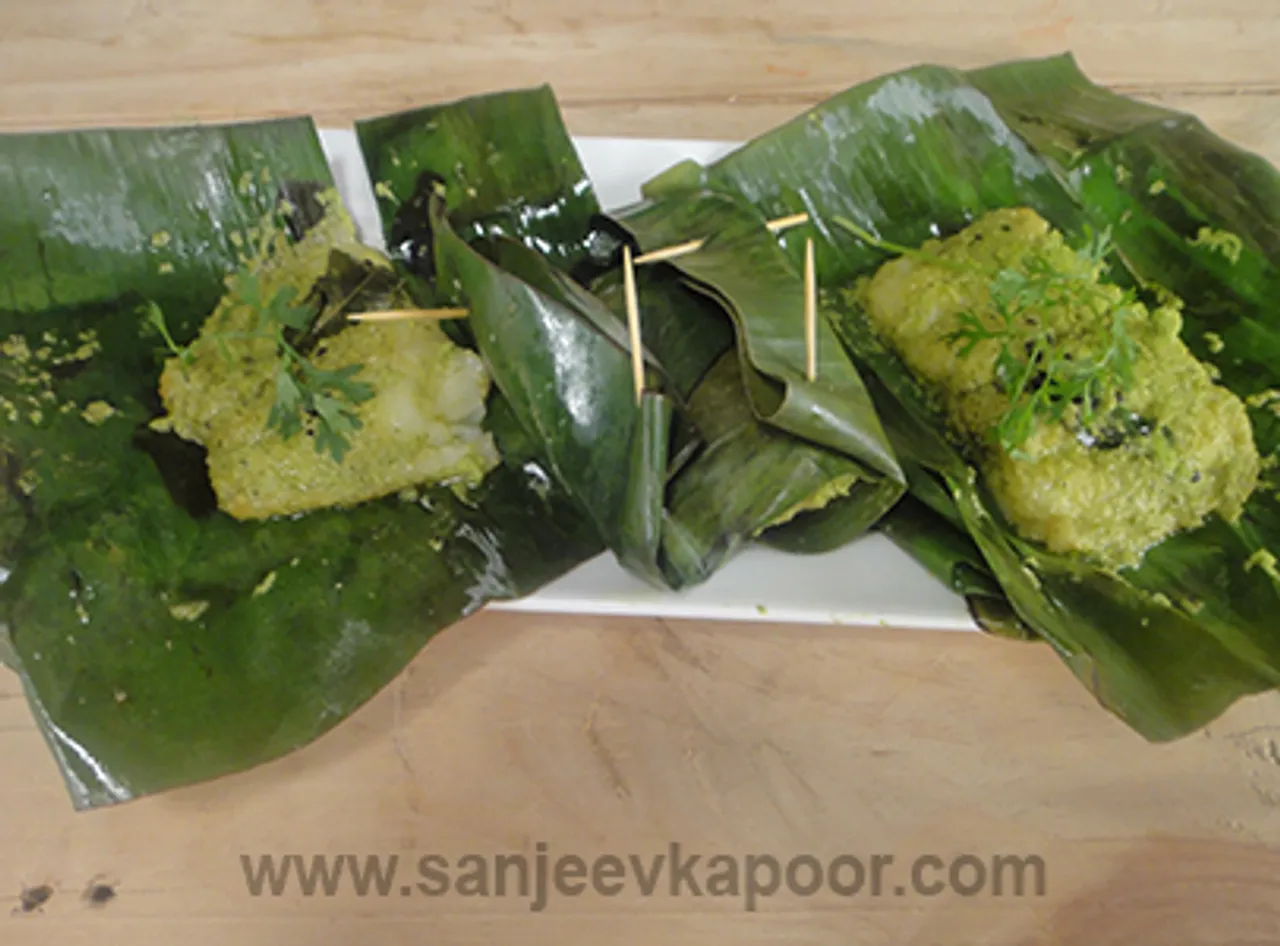 Green Masala Steamed Fish