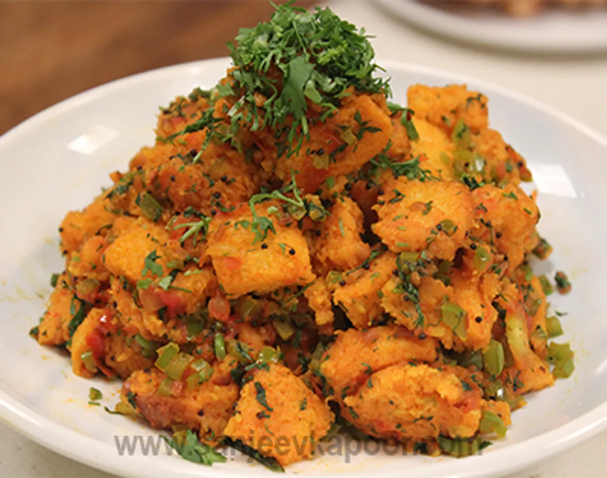 Jain Bread Upma