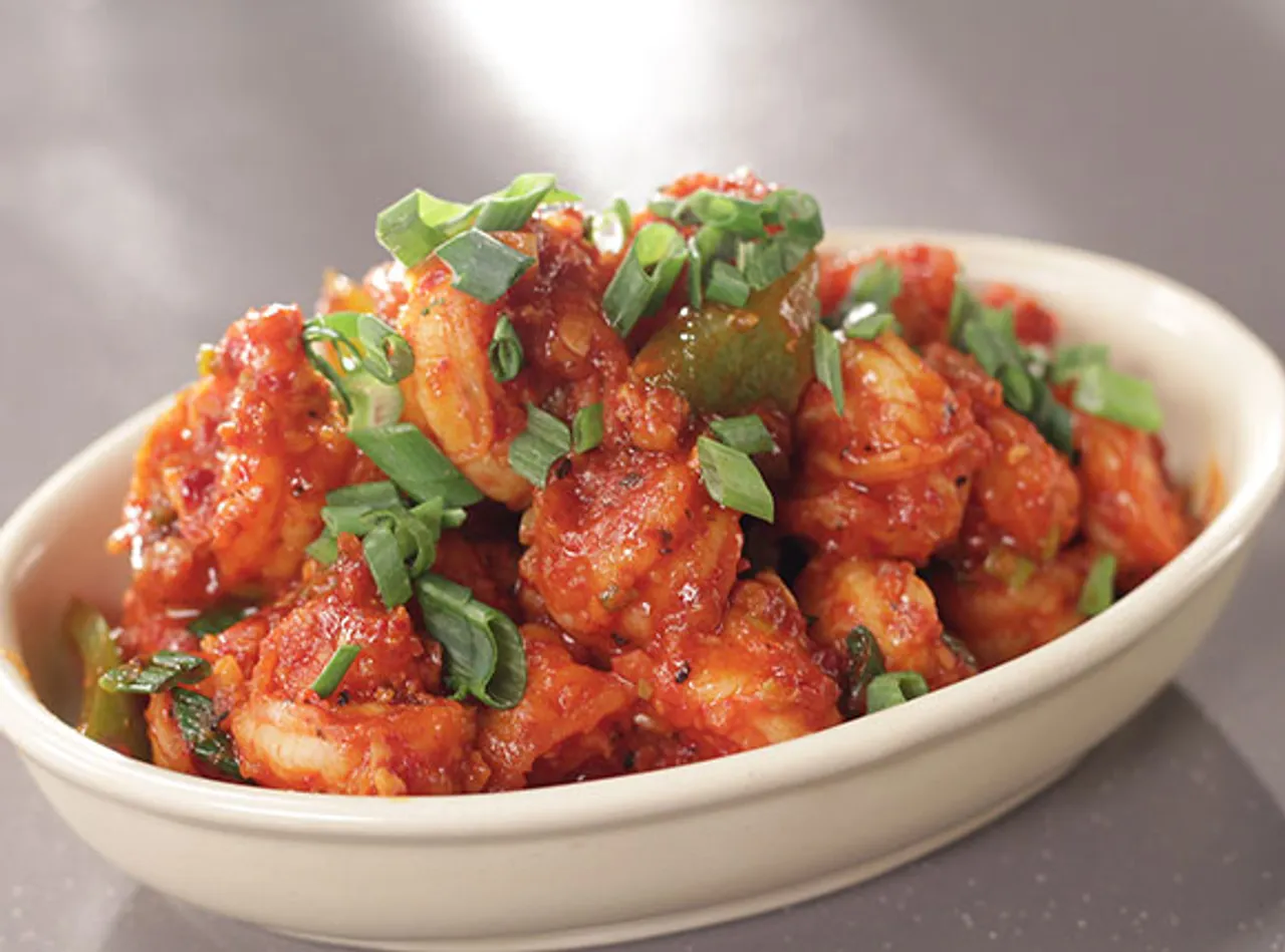 Sweet and Sour Prawns-SK Khazana