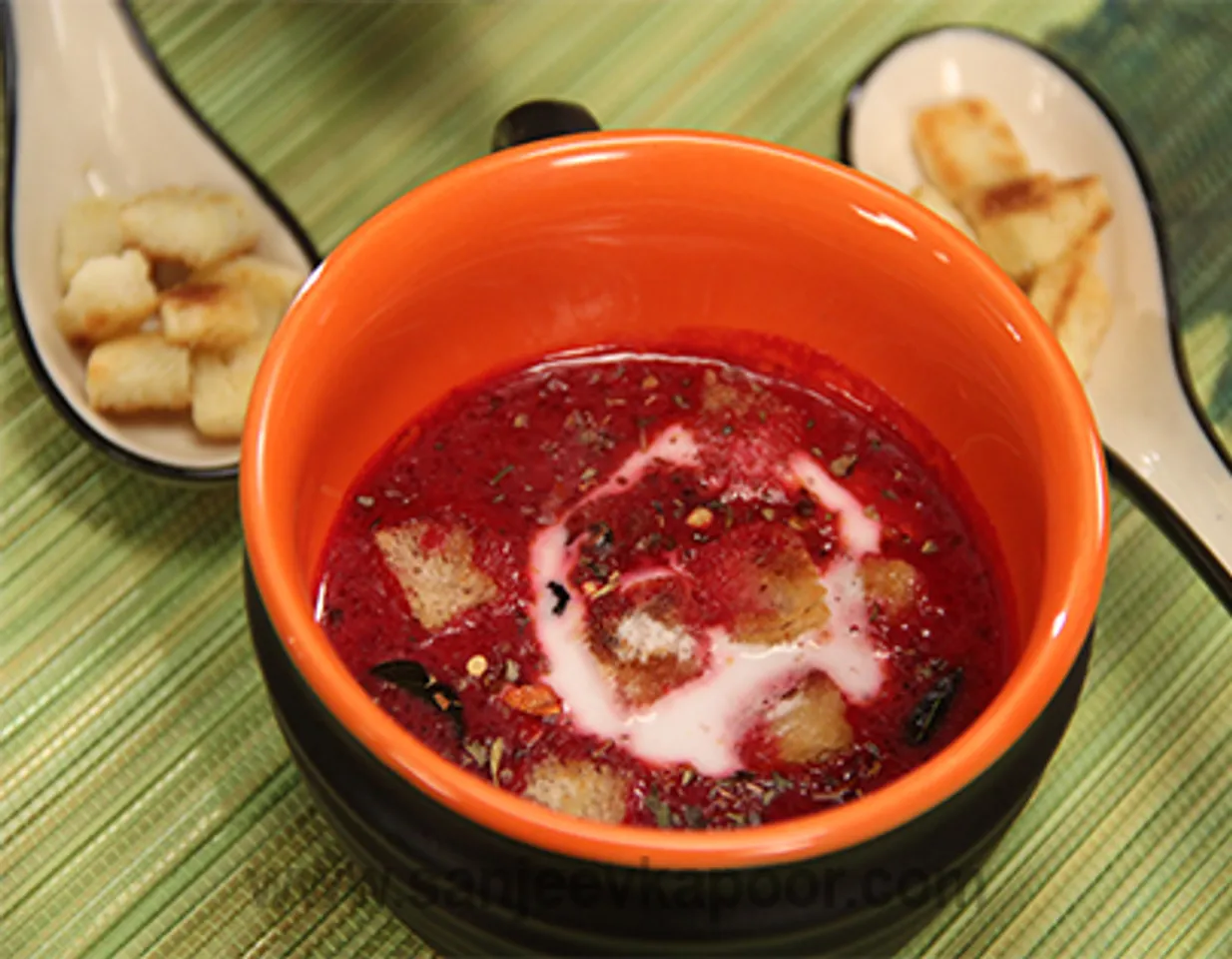 Beetroot, Apple and Coconut Soup