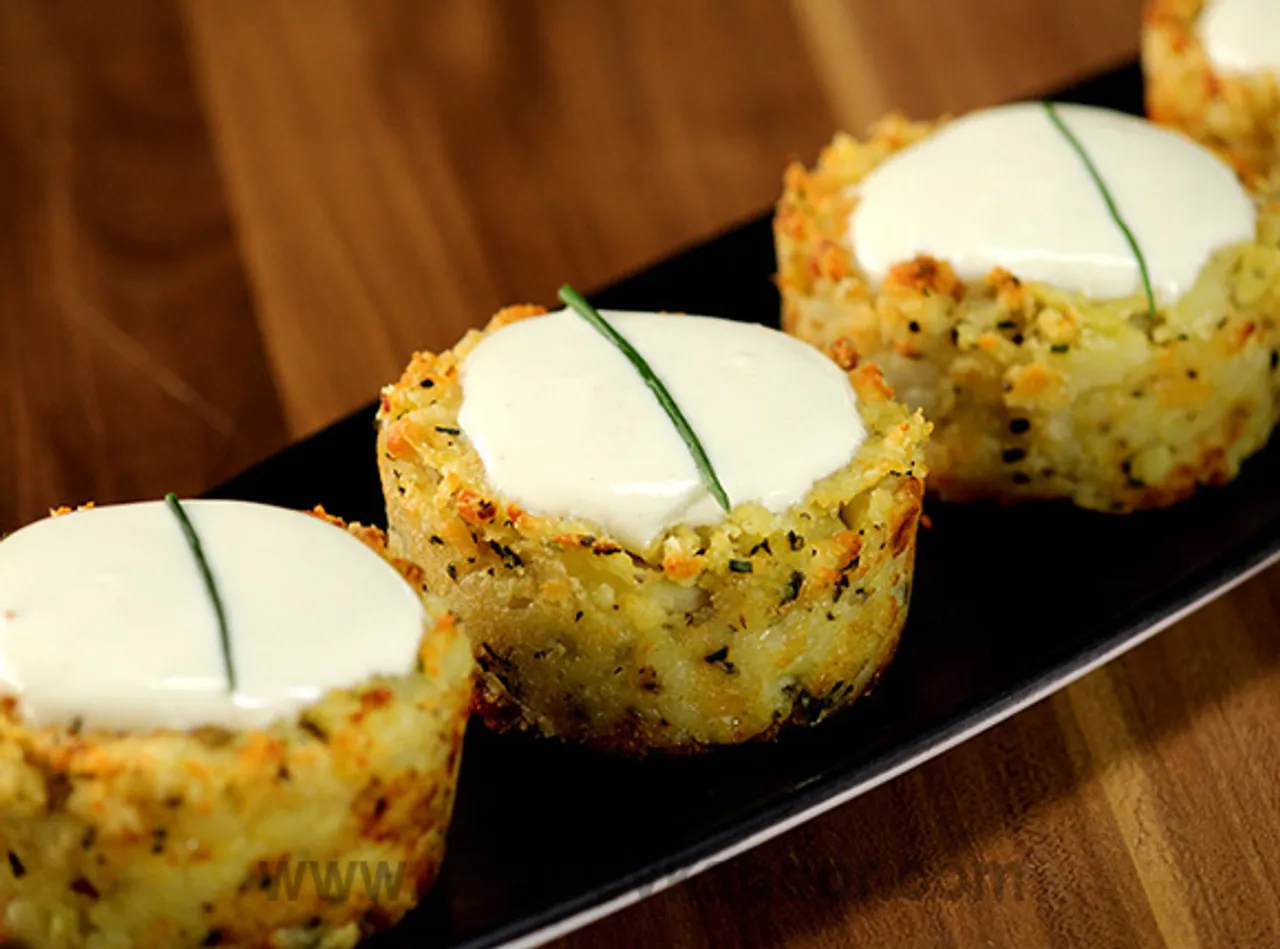 Cheesy Potato Muffins