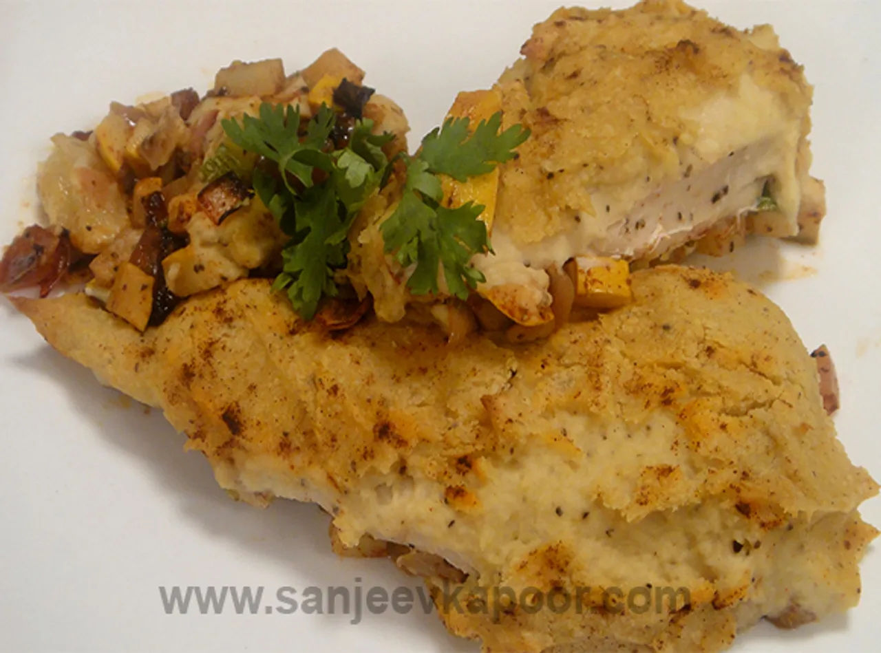 Hummus Crusted Chicken