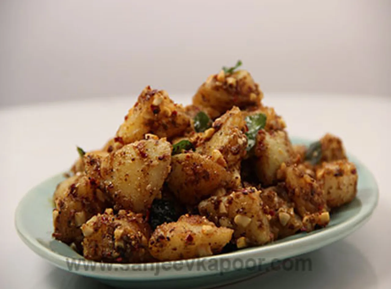 Spicy Peanut Potatoes