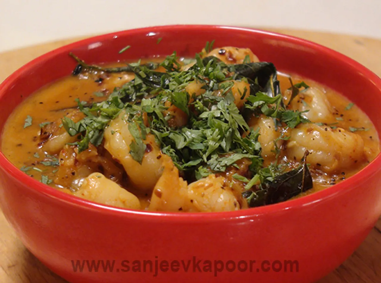 Peppered Prawns in Coconut Milk