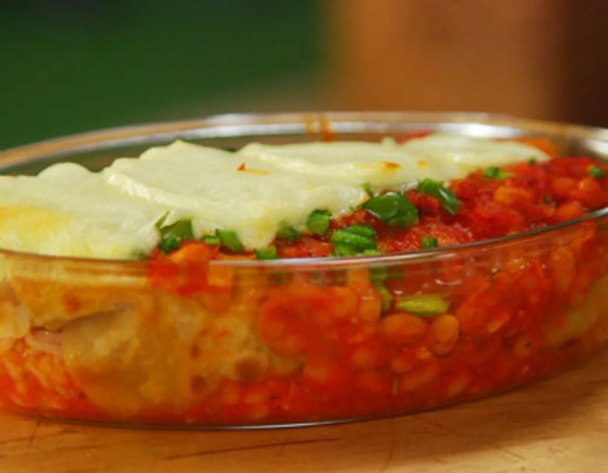 Baked Bean Enchiladas