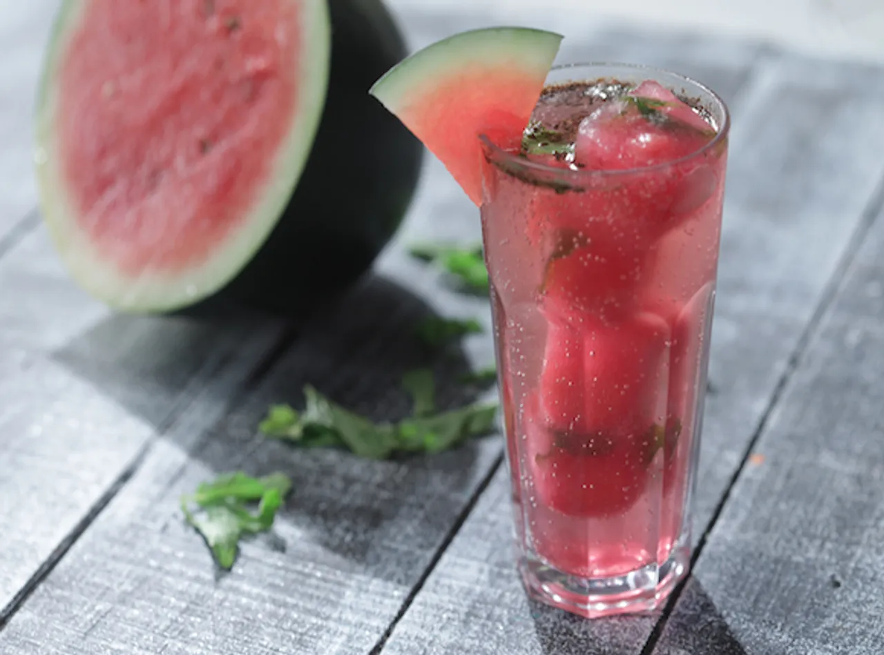 Watermelon and Rose Cubes 