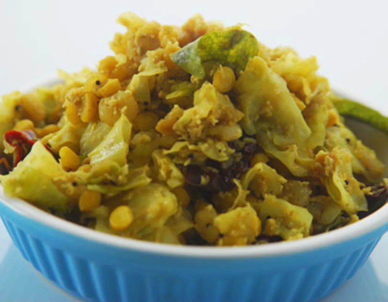 Cabbage Chana Dal With Shrimps