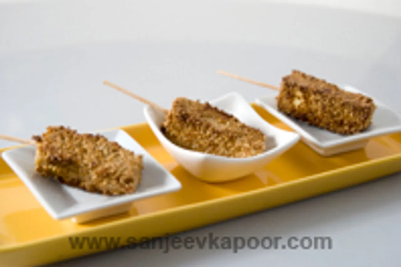 Wasabi Sesame Crusted Paneer