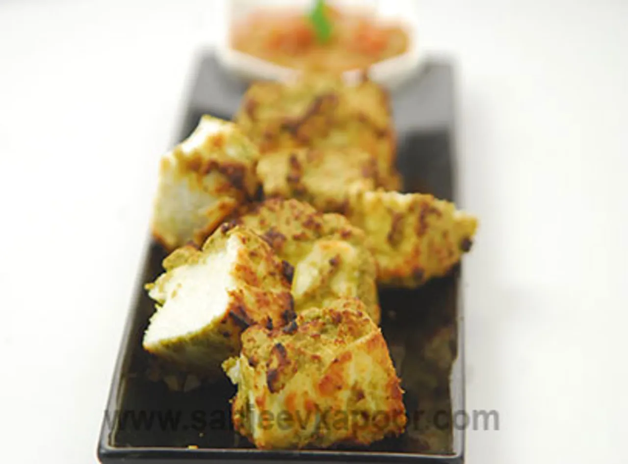 Air-fried Paneer with Curry Leaves