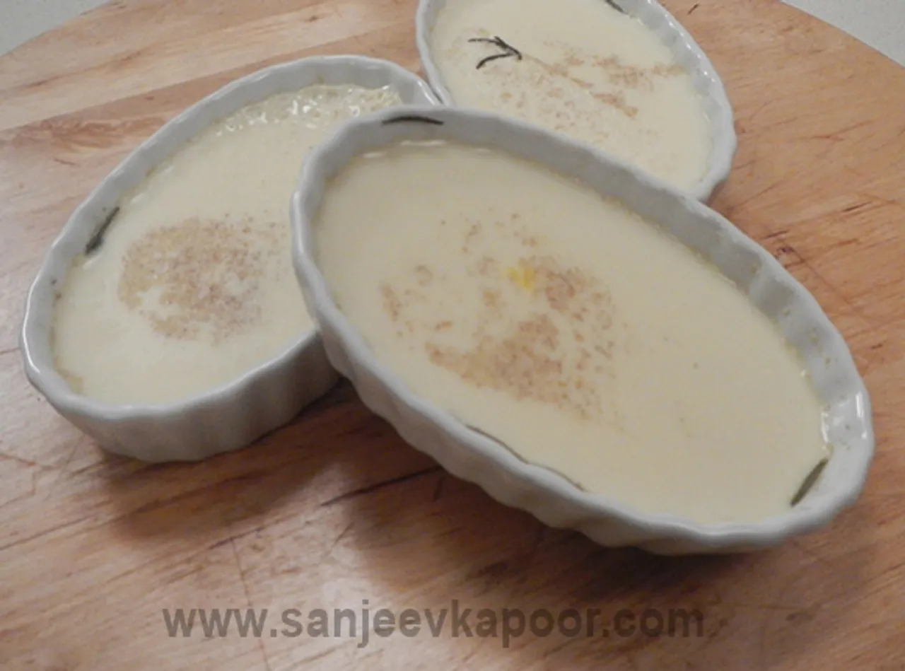 Rosemary and Cardamom Baked Custard