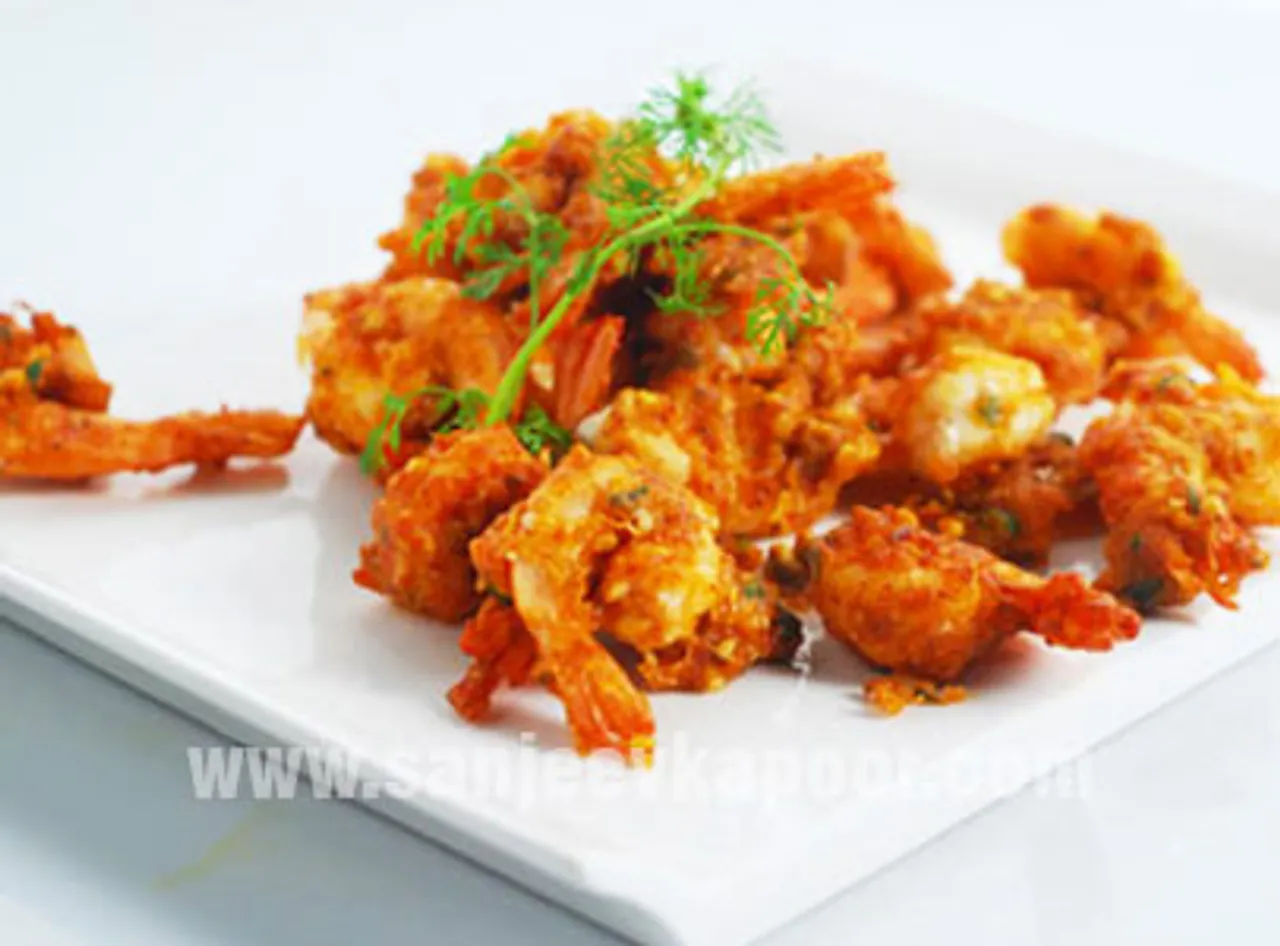 Almond Coated Prawns