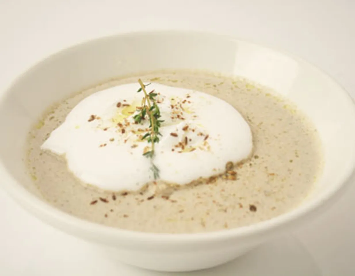 Cappuccino Of Mushrooms With Ground Spices