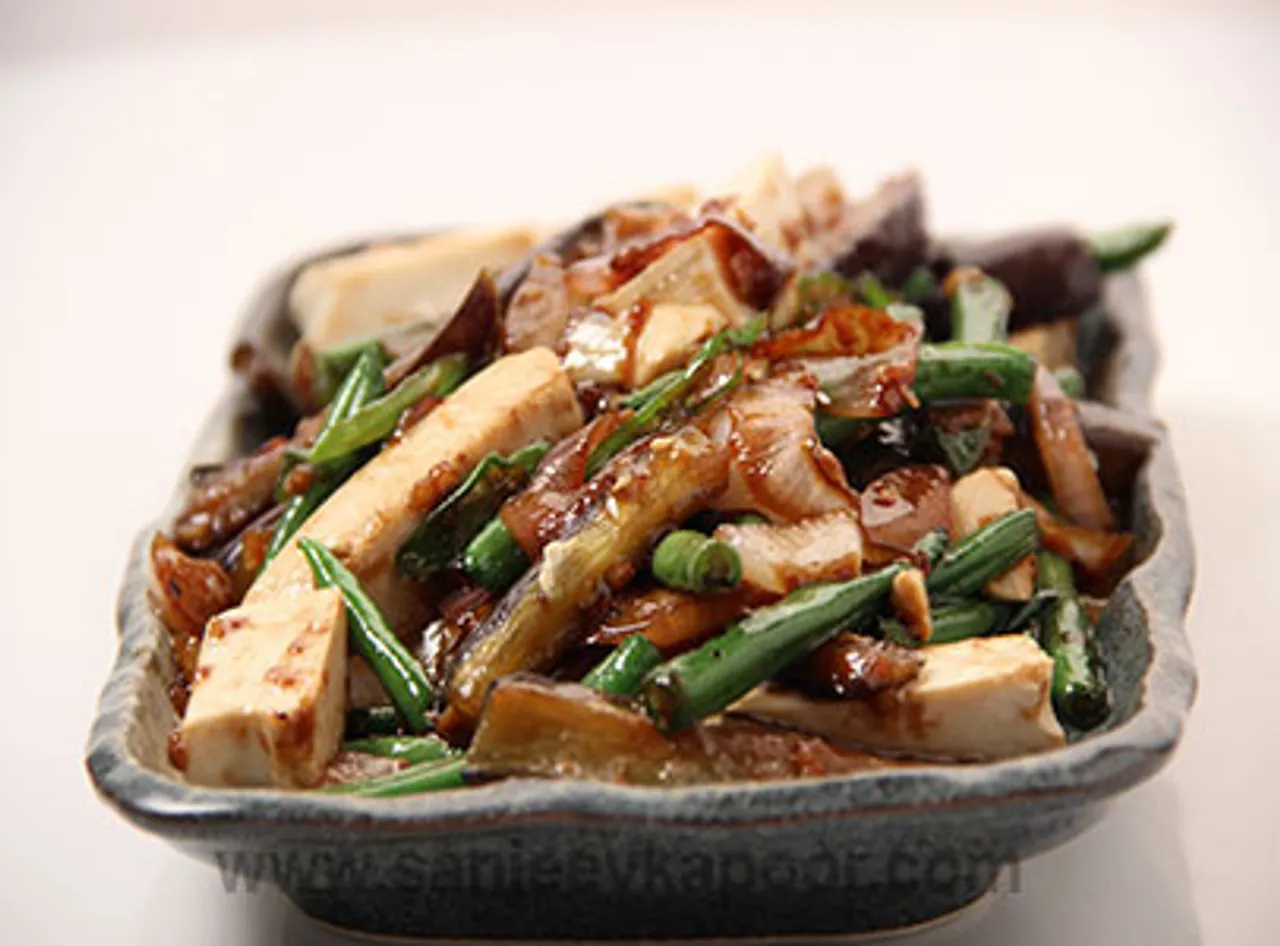 Stir Fried Eggplant with Beans